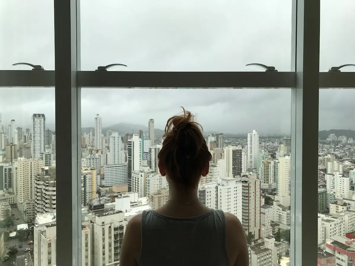 image of a girl in overlooking in the window